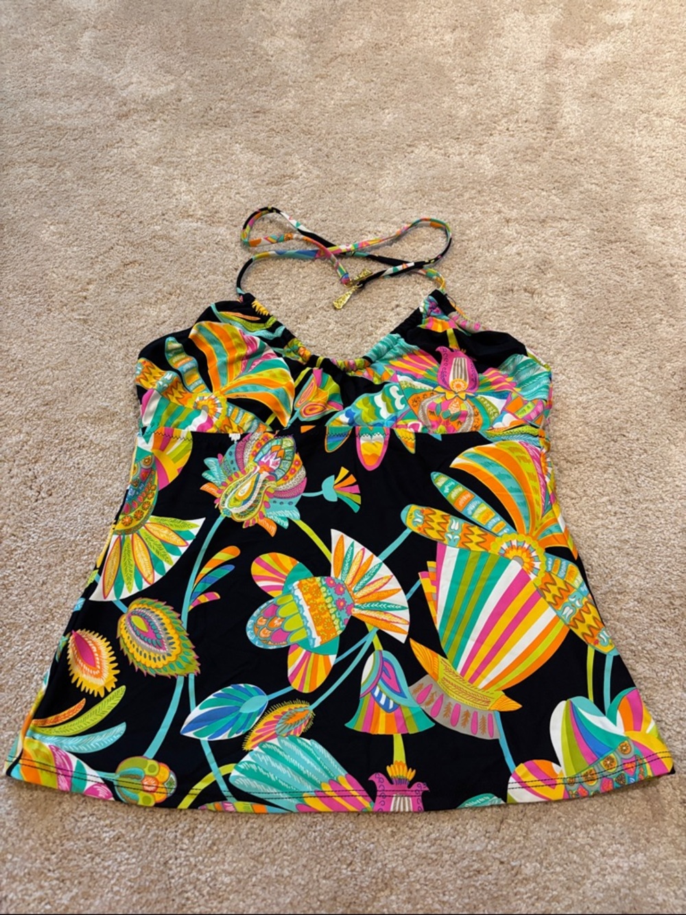 Trina Turk Tankini Very Gently Used Swim Top Size 12
